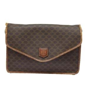Celine Macadam Shoulder Bag Brown